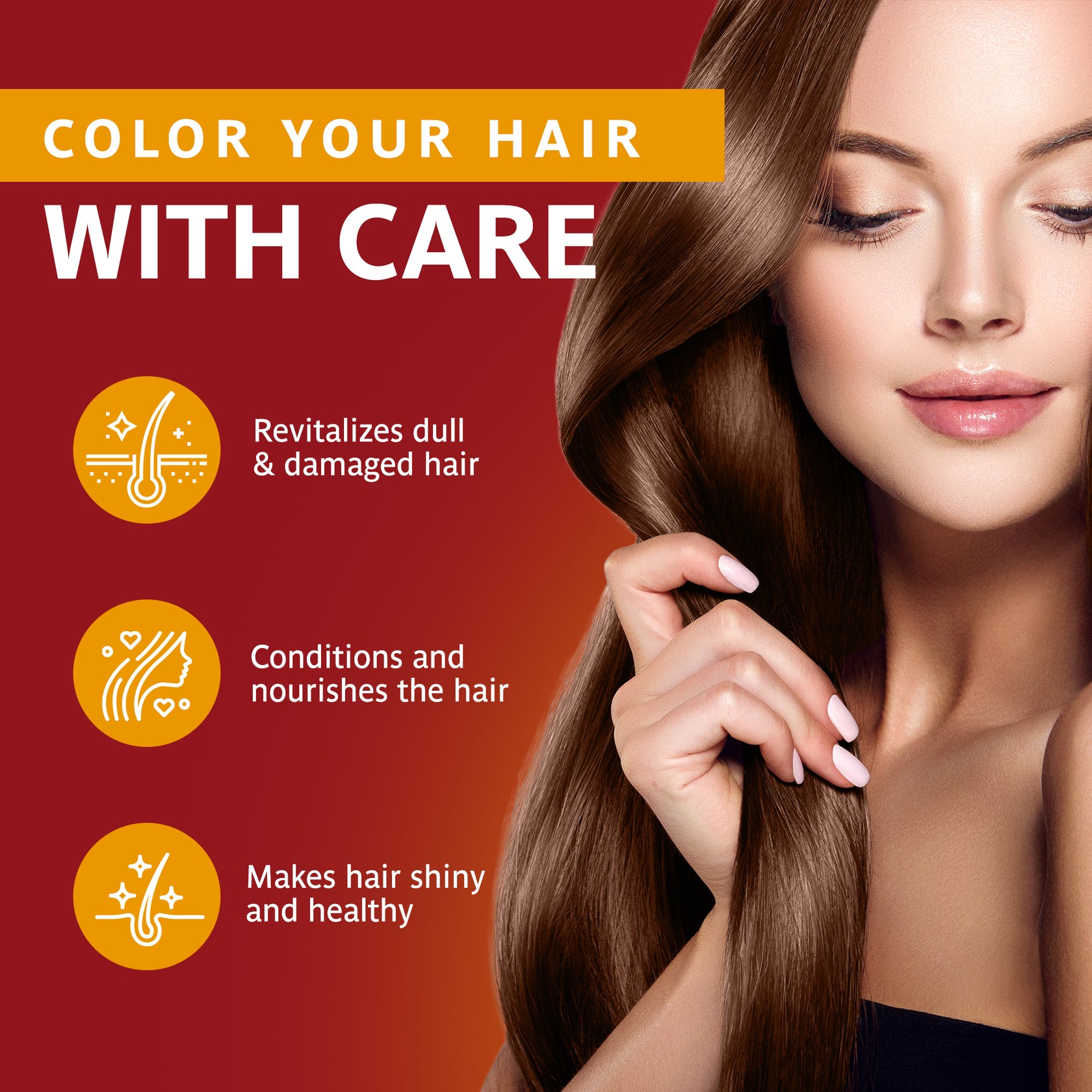 Chocolate Henna Cream - Natural Chocolate Hair Color – Surya Brasil